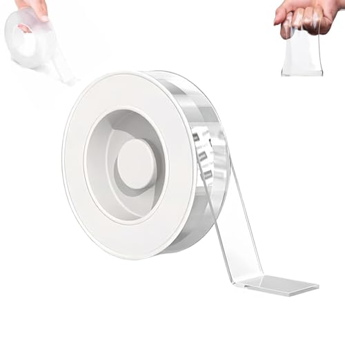 Generisch Nano Tape, Extra großes klares doppelseitiges Klebeband, Mehrzweck abnehmbare Wandbänder, für Poster Bild hängenden Streifen Teppich Wand (1 pcs) von Generisch