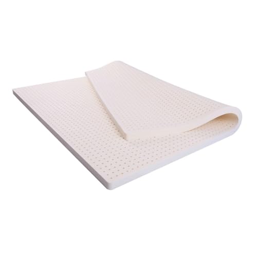 Generisch Naturlatex Matratzenauflage, 2,5 cm dick, hochwertig für Einzel- und Doppelbetten, umweltfreundlicher Komfort, 100 cm x 100 cm, perfekt für Heimgebrauch Generisch Naturlatex Matratzenauflage, 2,5 cm dick, hochwertig für Einzel- und Doppelbetten, umweltfreundlicher Komfort, 100 cm x 100 cm, perfekt für Heimgebrauch von Generisch