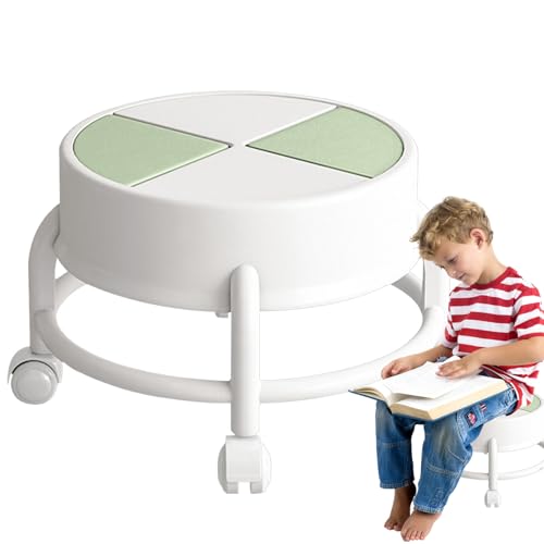Generisch Niedriger Hocker mit Rollen, niedriger Rollsitz | Rollbarer niedriger Stuhlsitz mit Rollen,Robuster, mobiler, Rollhocker mit 360°-Schwenkrädern, drehbarer Rollenhocker mit für Zuhause von Generisch