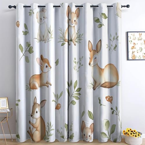 Ösen Vorhang Weiß Blickdicht Vorhänge Aquarell Tiere Blätter Wohnzimmer Schlafzimmer Verdunklungsvorhänge Thermovorhang 3D Druck Schallschutz Vorhang mit Ösen 2er Set 166 x 75 cm Ösen Vorhang Weiß Blickdicht Vorhänge Aquarell Tiere Blätter Wohnzimmer Schlafzimmer Verdunklungsvorhänge Thermovorhang 3D Druck Schallschutz Vorhang mit Ösen 2er Set 166 x 75 cm von Generisch