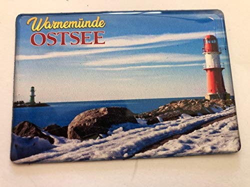 generisch Ostseebad Warnemünde Souvenir-Kühlschrankmagnet Fridge Magnet 141113 Reiseandenken-Ostsee Deutschland von generisch