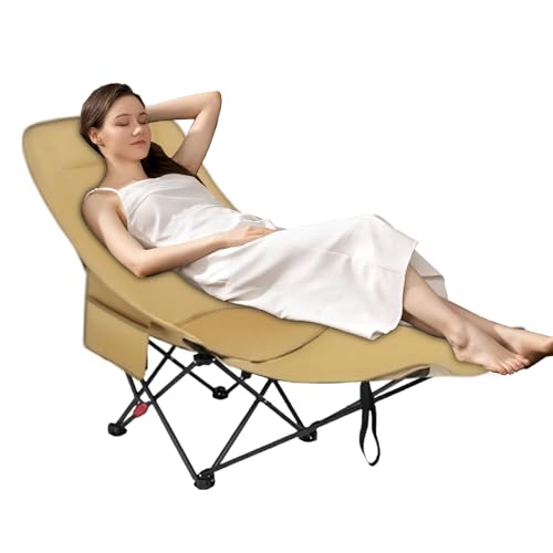 Generisch Outdoor Klappstuhl | Tragbarer Picknick Sitz | Hochlehner Mit Fußstütze Für Garten Wanderung Terrasse Picknick Angeln Outdoor von Generisch