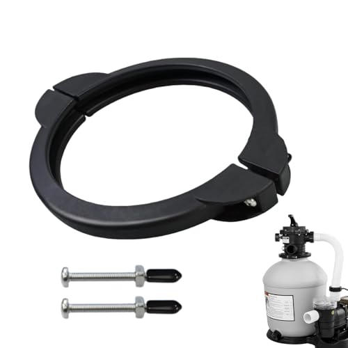 Generisch PVC Poolfilter-Klemmring Pumpenklemme Spannring Poolpumpe Filter Spannring Klemmmanschette Sandfilter Klemme Ersatz Klemmring Langlebiges Pool-Clip-Kragenteil von Generisch