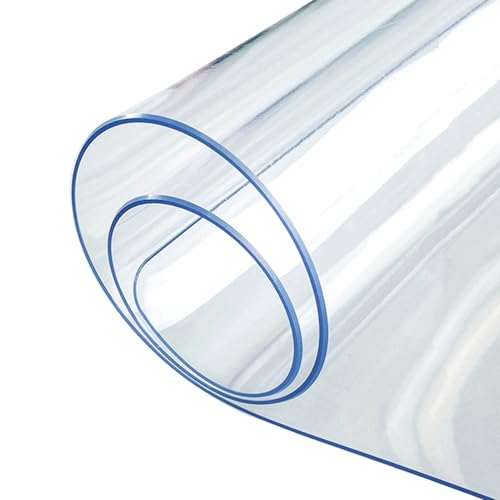 Generisch PVC Table Protector - Transparente Tischabdeckung, 1,5 mm (35.4 * 70.8 in/90 * 180 cm) von Generisch