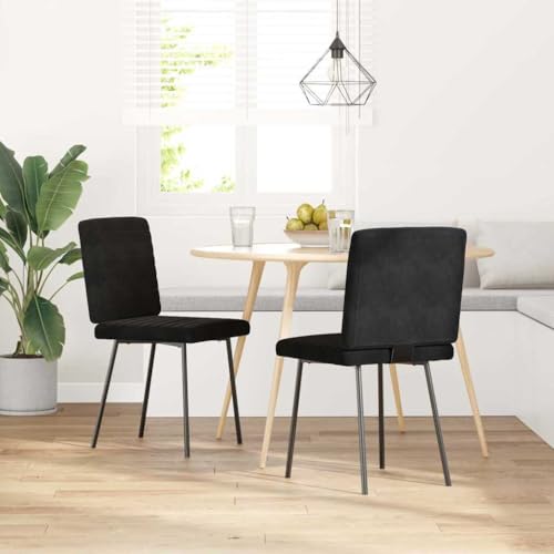 Generisch Pangshiyuan Esszimmerstühle 2 STK. Schwarz Samt,jiangboyue-4101162 Generisch Pangshiyuan Esszimmerstühle 2 STK. Schwarz Samt,jiangboyue-4101162 von Generisch