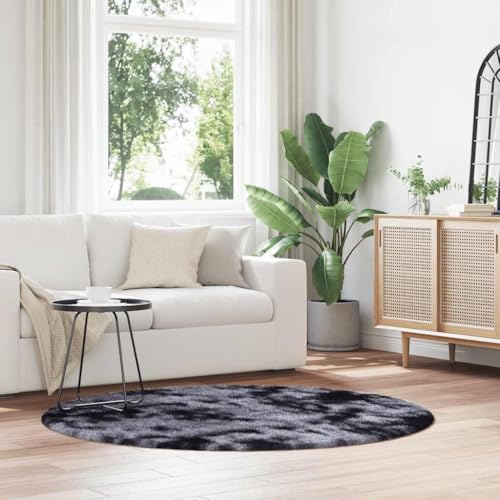 Generisch Pangshiyuan Teppich Shaggy Hochflor NAVARRA Dunkelgrau 160x160 cm Polyester,jiangboyue-4102912 Generisch Pangshiyuan Teppich Shaggy Hochflor NAVARRA Dunkelgrau 160x160 cm Polyester,jiangboyue-4102912 von Generisch