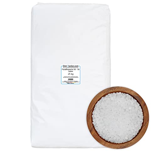 generisch Paraffinwachs für Kerzen 25kg Kerzenwachs in Pastillen Made in Germany 56-58°C von generisch