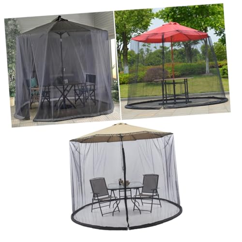 Generisch Patio Sonnenschirm Abdeckung mit Moskitonetz Faltbar Uv-schutz Insektenschutz für Garten Terrasse Outdoor-möbel Schwarz Generisch Patio Sonnenschirm Abdeckung mit Moskitonetz Faltbar Uv-schutz Insektenschutz für Garten Terrasse Outdoor-möbel Schwarz von Generisch