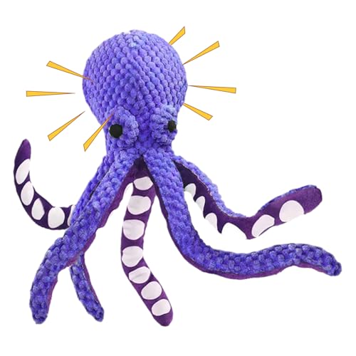 Generisch Pets Toy Octopuss - Dog Plush Octopuss | Pet Toy Octopuss, Stuffed Animal Pet Toyy, Puppy Tooye Octopuss, Squeaky Sound Teething Game Aggressive-Chewer for Indoor Backyard Pool Beach Travel von Generisch