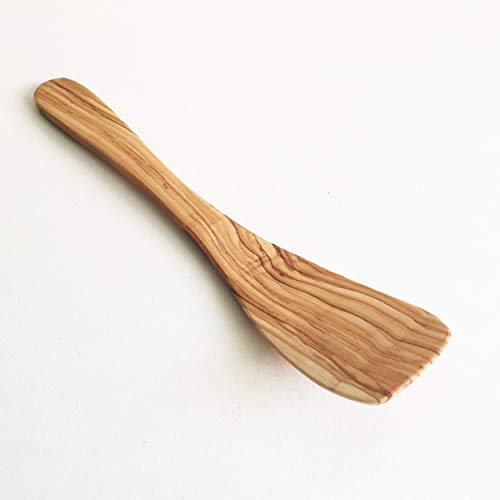 Generisch Pfannenwender mit breitem Griff Länge 30 cm gebogen handgemacht Olivenholz Holz-Wender abgerundet Küchenhelfer Generisch Pfannenwender mit breitem Griff Länge 30 cm gebogen handgemacht Olivenholz Holz-Wender abgerundet Küchenhelfer von Generisch