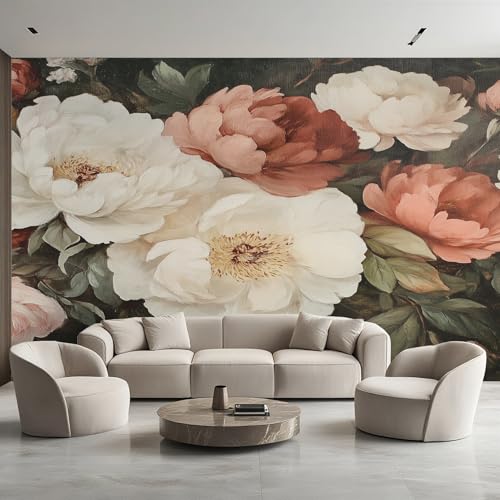 Generisch Pfingstrose Tapete, Fototapete Pastorale Blumen, Vliestapete für Schlafzimmer Wohnzimmer, Wand Deko Tapeten, Wandverkleidung 500x350 cm D&O78 Generisch Pfingstrose Tapete, Fototapete Pastorale Blumen, Vliestapete für Schlafzimmer Wohnzimmer, Wand Deko Tapeten, Wandverkleidung 500x350 cm D&O78 von Generisch