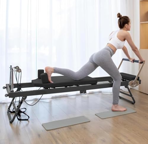 Generisch Pilatesmaschine - Faltbar mit 5 Latex-Elastikseilen, verstellbare Ausrüstung für Heimtraining von Generisch