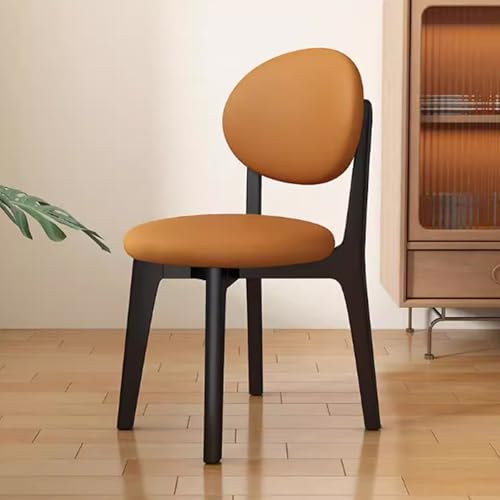 Generisch Polsterstuhl Esszimmer 2er Set Modern Küchenstühle mit Lehne und Polster Stapelstühle Holz für Esszimmer Küche Wohnzimmer Büro (Schwarz 1) von Generisch
