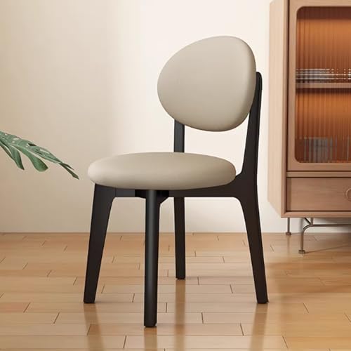 Generisch Polsterstuhl Esszimmer 2er Set Modern Küchenstühle mit Lehne und Polster Stapelstühle Holz für Esszimmer Küche Wohnzimmer Büro (Schwarz 2) von Generisch