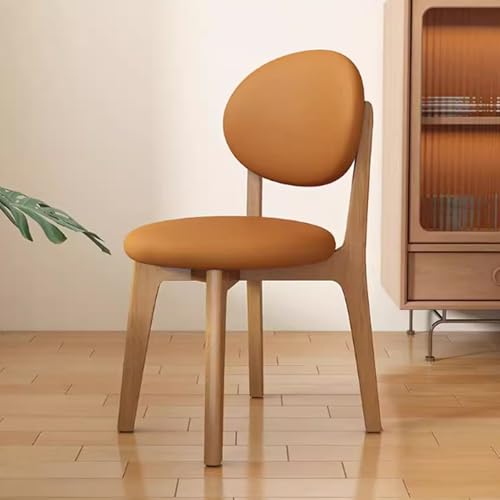 Generisch Polsterstuhl Esszimmer 2er Set Modern Küchenstühle mit Lehne und Polster Stapelstühle Holz für Esszimmer Küche Wohnzimmer Büro (Walnuss 1) von Generisch