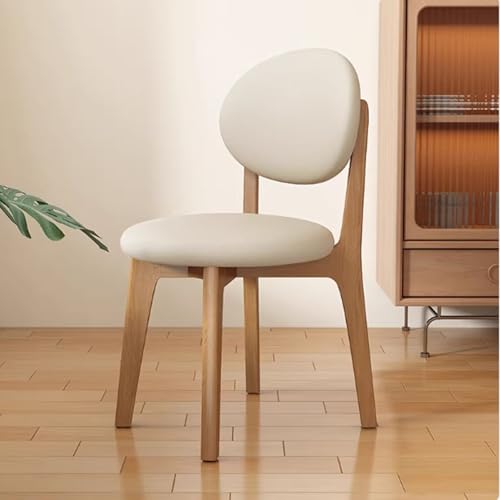 Generisch Polsterstuhl Esszimmer 2er Set Modern Küchenstühle mit Lehne und Polster Stapelstühle Holz für Esszimmer Küche Wohnzimmer Büro (Walnuss 2) von Generisch