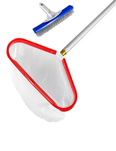 Generisch Pool-Kescher, professionelles Schwimmbad-Laubkeschernetz for Reinigen mit robustem Aluminiumrahmen und Griffrechen, Pool-Keschernetz, Entfernung von Schmutz(100cm/39.3in) von Generisch