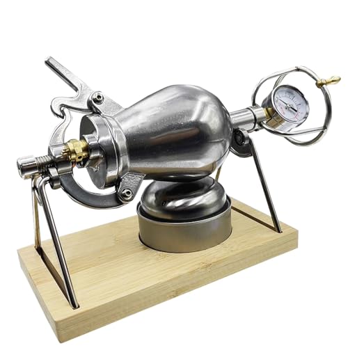 Generisch Popcorn Cannon Popcorn Kanone 100 ml/230 ml kleine handgekurbelte Popcornmaschine aus Edelstahl für den Haushalt(Color:100ml) von Generisch