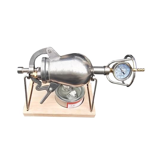 Generisch Popcorn Cannon Popcorn Kanone 100 ml handgekurbelte kleine Retro-Popcornmaschine aus Edelstahl von Generisch