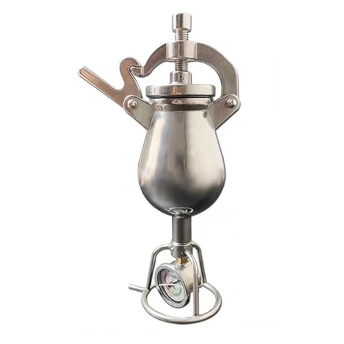Generisch Popcorn Cannon Popcorn Kanone 240 ml kleine traditionelle Popcornmaschine aus Edelstahl mit Handkurbel, kann eine Vielzahl von Geschmacksrichtungen herstellen von Generisch