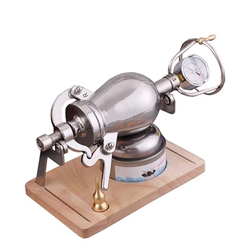 Generisch Popcorn Cannon Popcorn Kanone 268 ml Edelstahl-Mini-Handpopcornmaschine für Sojabohnen, Mais usw. von Generisch