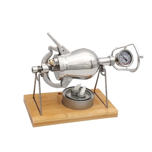 Generisch Popcorn Cannon Popcorn Kanone 300 ml kleine traditionelle altmodische Popcornmaschine aus Edelstahl von Generisch