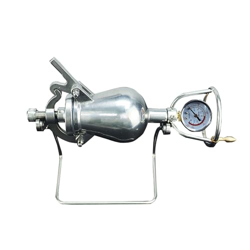 Generisch Popcorn Cannon Popcorn Kanone Retro 238 ml kleine traditionelle Hand-Popcornmaschine aus Edelstahl von Generisch