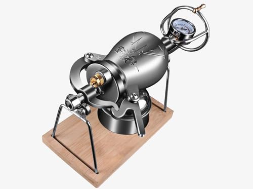 Generisch Popcorn Cannon Popcorn Kanone Traditionelle altmodische Popcornmaschine, Mini-Edelstahl-Lebensmittelverstärker mit Handkurbel, Retro-Popcornmaschine(Size:2) von Generisch