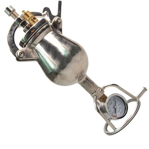 Generisch Popcorn Cannon Popcorn Kanone Traditionelle kleine Retro-Popcornmaschine aus Edelstahl mit 268 ml Fassungsvermögen, kann Mais, Reis usw. aufnehmen. von Generisch