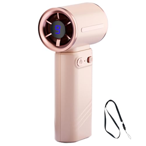 Generisch Portable Handheld Fan, Adjustable Small Fan with Digital Display, 5x2.36 inches, Compact and Rechargeable for On-the- Use, Personal Cooling Tool for Travel, Outdoor, Camping Generisch Portable Handheld Fan, Adjustable Small Fan with Digital Display, 5x2.36 inches, Compact and Rechargeable for On-the- Use, Personal Cooling Tool for Travel, Outdoor, Camping von Generisch
