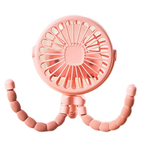Generisch Portable Toddler Fan - 9.5x9.5x21cm Travel Rotatable Stroller Fan For Toddler, Portable Cooling Fan | Rotatable Handheld Personal Fan With 3 Speeds For Car Seats Toddler Stroller von Generisch