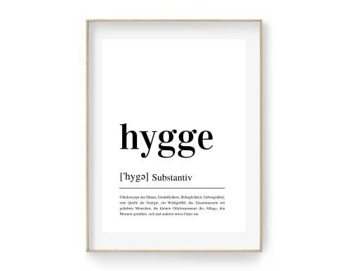 Generisch Poster Hygge (DIN A4) von Generisch