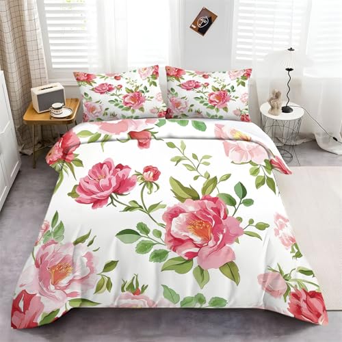 Generisch Premium Mikrofaser Bettbezug 135 x 200 cm Einseitiges Elegante Blumen Design, Atmungsaktiv & Pflegeleicht Sommerliche Leichtigkeit & Winter-Wärme Mit Reißverschluss Rosa Generisch Premium Mikrofaser Bettbezug 135 x 200 cm Einseitiges Elegante Blumen Design, Atmungsaktiv & Pflegeleicht Sommerliche Leichtigkeit & Winter-Wärme Mit Reißverschluss Rosa von Generisch