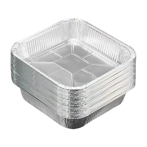 Generisch Quadratische Aluminium-Backformen, 20x20cm, 10er-Set, Einweg-Kuchenformen Generisch Quadratische Aluminium-Backformen, 20x20cm, 10er-Set, Einweg-Kuchenformen von Generisch
