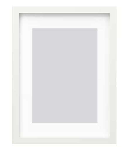 IKEA Bilderrahmen RÖDALM mit Passepartout - weiß - 30x40 cm (RIBBA NACHFOLGER) von IKEA