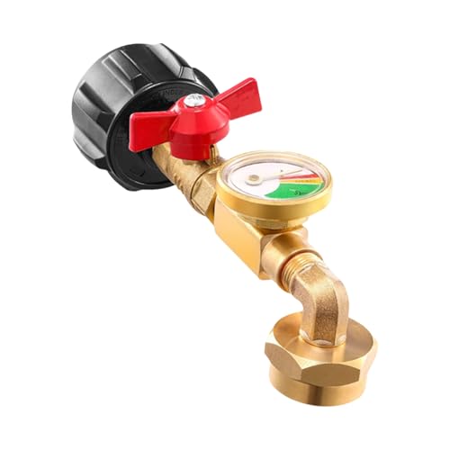 Generisch -Refill -Ellbogenadapter mit Tankmessstich, Messelpropan -Tankmessventil für 1 Pfund. Tanks für BBQ Gasgrill Zylinder RV von Generisch