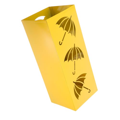 Generisch Regenschirm-Aufbewahrungsrohr Regenschirmhalter Metall Regenschirmständer Schirmständer Schirmhalter für den Eingangsbereich Schirmständer für Eingangsbereich Eisen Yellow von Generisch