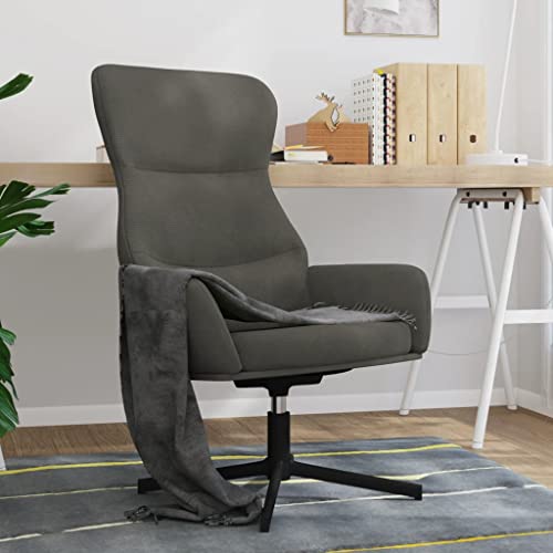 Generisch Relaxsessel Dunkelgrau Samt,jiangboyue-341109 von Generisch