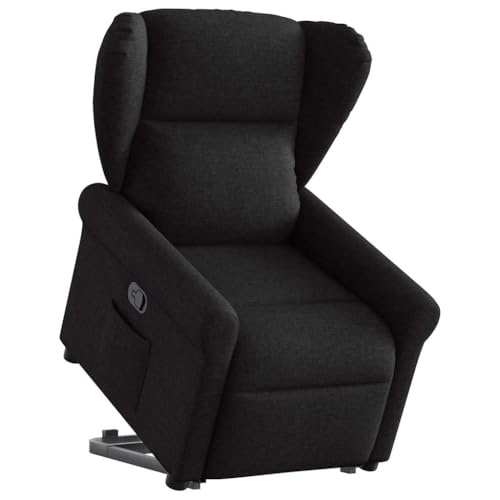 Generisch Relaxsessel mit Aufstehhilfe Schwarz Stoff,jiangboyue-3303376 von Generisch