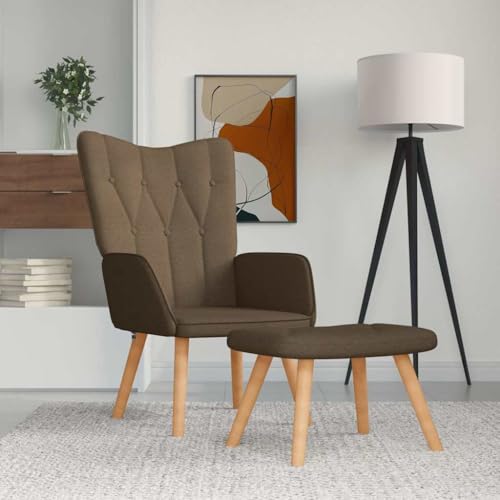 Generisch Relaxsessel mit Hocker Braun Stoff,jiangboyue-327537 Generisch Relaxsessel mit Hocker Braun Stoff,jiangboyue-327537 von Generisch