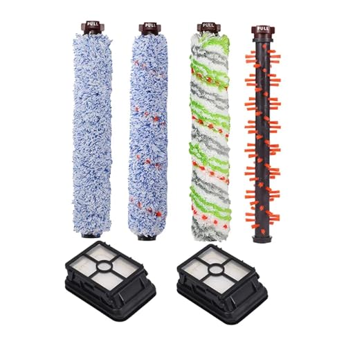 Generisch Roller Pinsel Hepa-Filter Kompatibel for Bissell Crosswave 1785 Serie 17132 17852 17853 Roboter Staubsauger Ersatzteile 1866 1868 1926(Red) von Generisch
