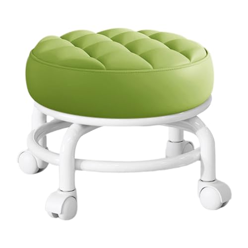 Generisch Rollhocker, 360 ° Rolling Rundable Rolling Stool mit Rädern | Rotatable rund rollender Waschtisch, Verstellbarer Sattelhocker für Spa -Stuhlstuhl Generisch Rollhocker, 360 ° Rolling Rundable Rolling Stool mit Rädern | Rotatable rund rollender Waschtisch, Verstellbarer Sattelhocker für Spa -Stuhlstuhl von Generisch