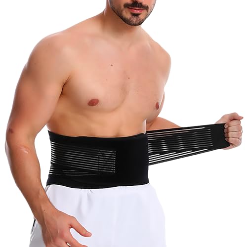 Generisch Rückenstützgurt mit bionischem Stützsystem – Verstellbarer Lendenwirbelstützgurt mit atmungsaktivem Mesh-Design und Lendenpolster, bei Bandscheibenvorfall, Ischias und Skoliose, L von Generisch