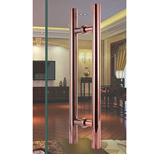 Generisch Runder Scheunentorgriff, doppelseitiger Edelstahl-Glastürgriff/H-förmiger Holztorgriff, Push-Pull-Schiebetür-Hauptbadezimmerbeschläge (Farbe: Roségold, Größe: Länge 120 cm (47 Zoll Generisch Runder Scheunentorgriff, doppelseitiger Edelstahl-Glastürgriff/H-förmiger Holztorgriff, Push-Pull-Schiebetür-Hauptbadezimmerbeschläge (Farbe: Roségold, Größe: Länge 120 cm (47 Zoll von Generisch
