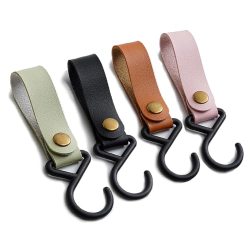 16 Stück Haken mit Lederschlaufe, S Haken, Kleiderhaken für Kleiderstange Campinghaken Aufhängehaken aus PU Leder für Küche Bad Garderobe(4 Farben) 16 Stück Haken mit Lederschlaufe, S Haken, Kleiderhaken für Kleiderstange Campinghaken Aufhängehaken aus PU Leder für Küche Bad Garderobe(4 Farben) von Generisch