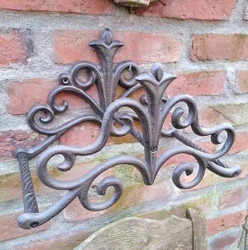 SCHLAUCHHALTER GUSSEISEN ANTIK NOSTALGIE LANDHAUSSTIL COTTAGE STIL GARTENDEKO von Generisch