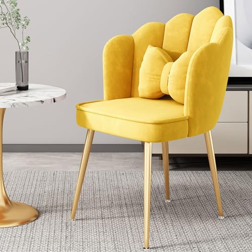 Generisch Samt-Esszimmerstühle, 2er-Set, gepolsterte Küchenstühle, Esszimmerstühle, Schminkstühle, Verhandlungsstühle mit hoher Rückenlehne und Armlehnen, Lounge-Stühle für Heimbüromöbel von Generisch