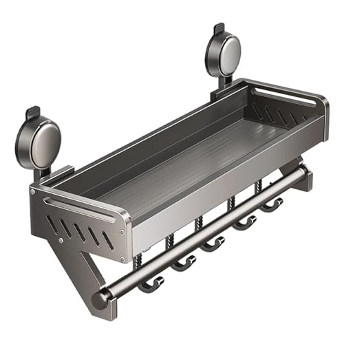 Generisch Saugnapf-Aufbewahrungsregal, An Der Wand Montierte Organizer-Regale Mit Saugnapf | Platzsparendes Organizer- Aus Metall, Duschregal Ohne Bohren Für Badezimmer, Küche, Schlafzimmer Generisch Saugnapf-Aufbewahrungsregal, An Der Wand Montierte Organizer-Regale Mit Saugnapf | Platzsparendes Organizer- Aus Metall, Duschregal Ohne Bohren Für Badezimmer, Küche, Schlafzimmer von Generisch