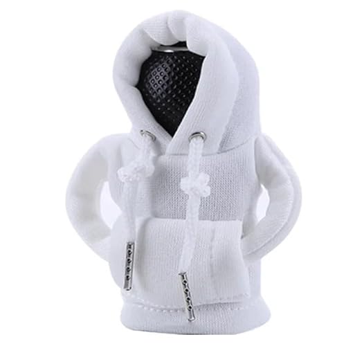 Generisch Schalthebelabdeckung als Tuning Zubehör für Honda Pilot Ⅰ 2002-2008 lustiges Hoodie-Design, Schutz vor Kratzern und Komfortverbesserung(Weiß) von Generisch