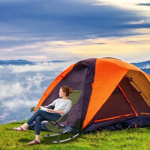 Generisch Schaukelstuhl - Klappfreiheit Sitz, hoher Rückenließer | Lunchpause im Freien, Oxford -Stoffnetz -Rückenstütze, Stuhl für Rasenentspannung Setup Generisch Schaukelstuhl - Klappfreiheit Sitz, hoher Rückenließer | Lunchpause im Freien, Oxford -Stoffnetz -Rückenstütze, Stuhl für Rasenentspannung Setup von Generisch